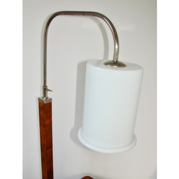 lampa vintage z orzecha i szkła – polski projekt